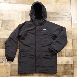 Lands’ End Squall Waterproof Winter Parka Boys Medium Black Insulated Hooded